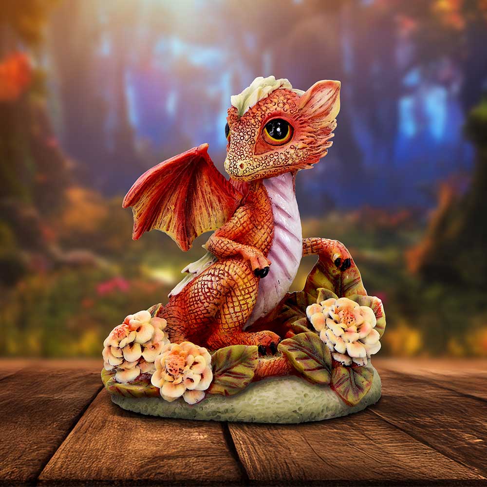NEMESIS NOW MARIGOLD FLOWER DRAGON 11CM 801269157135