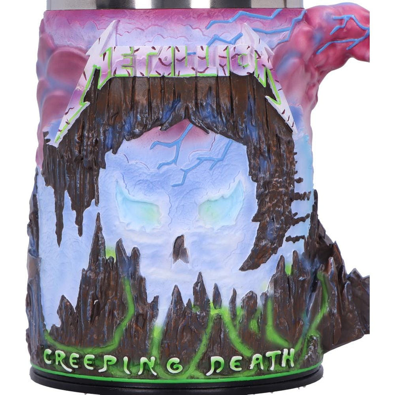 NEMESIS NOW METALLICA CREEPING DEATH TANKARD 15.5CM 801269156428