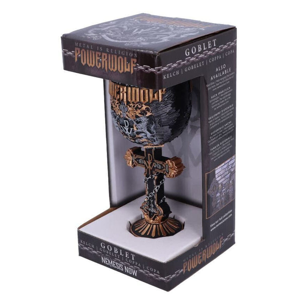 NEMESIS NOW POWERWOLF METAL IS RELIGION GOBLET 22,5CM 801269140182