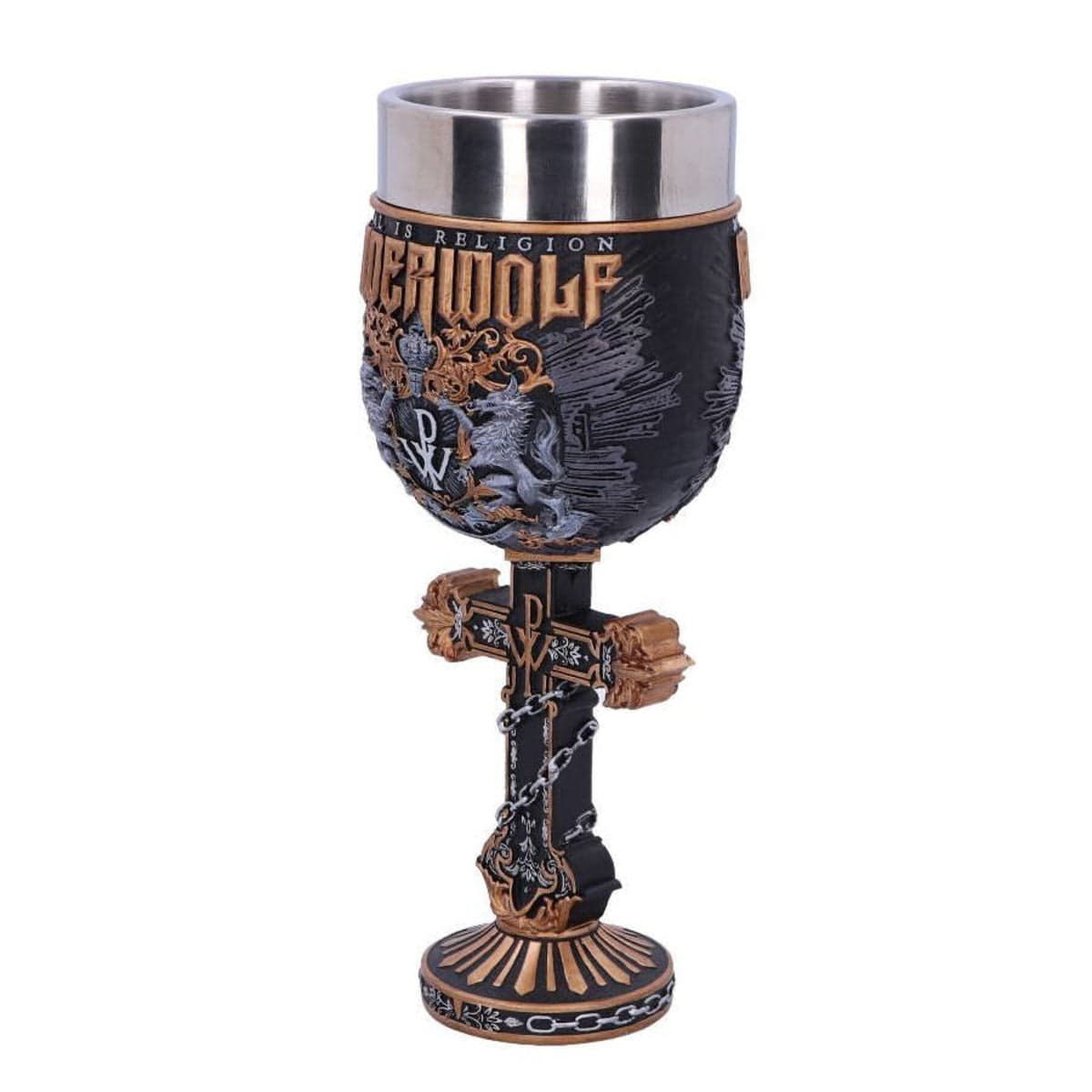 NEMESIS NOW POWERWOLF METAL IS RELIGION GOBLET 22,5CM 801269140182