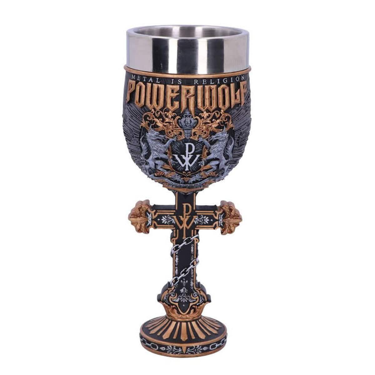 NEMESIS NOW POWERWOLF METAL IS RELIGION GOBLET 22,5CM 801269140182