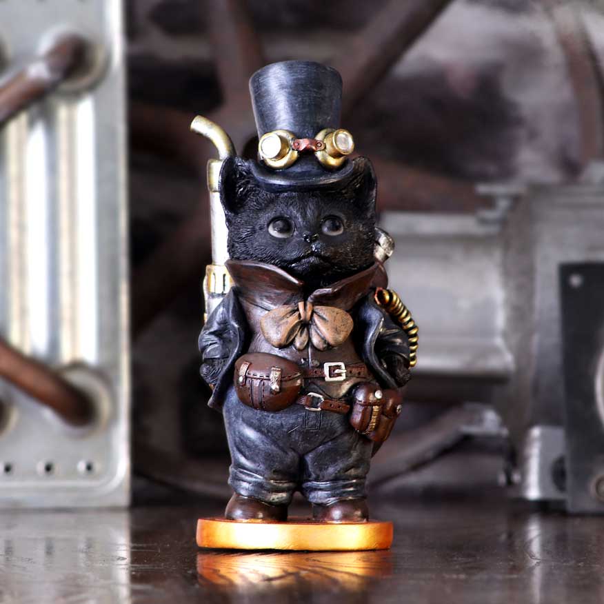 NEMESIS NOW STEAMSMITH'S CAT 19,5CM 801269145767