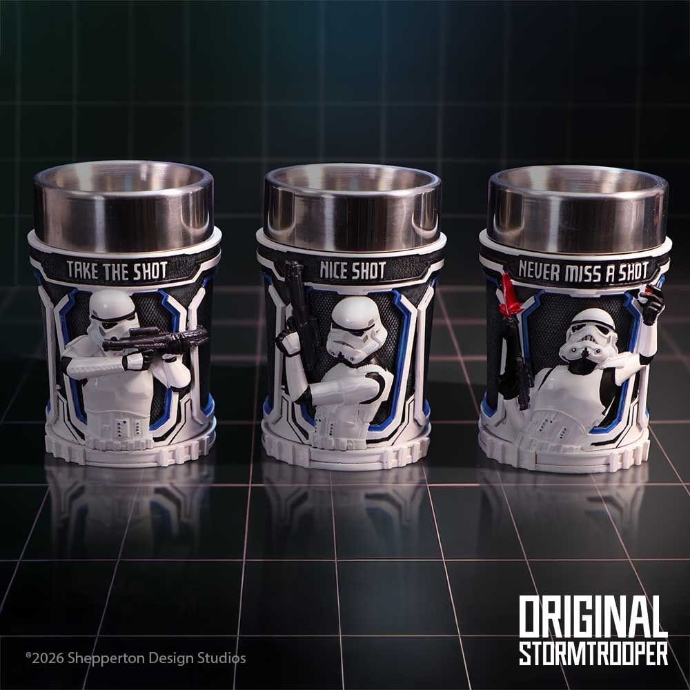 NEMESIS NOW STORMTROOPER SHOT GLASS SET (SET OF 3) 8.7CM 801269160524