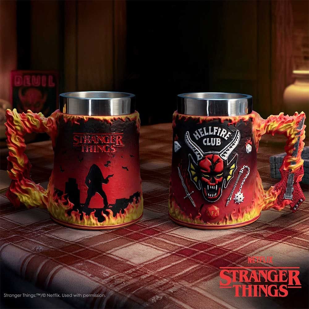 NEMESIS NOW STRANGER THINGS HELLFIRE CLUB TANKARD 17CM 801269160753