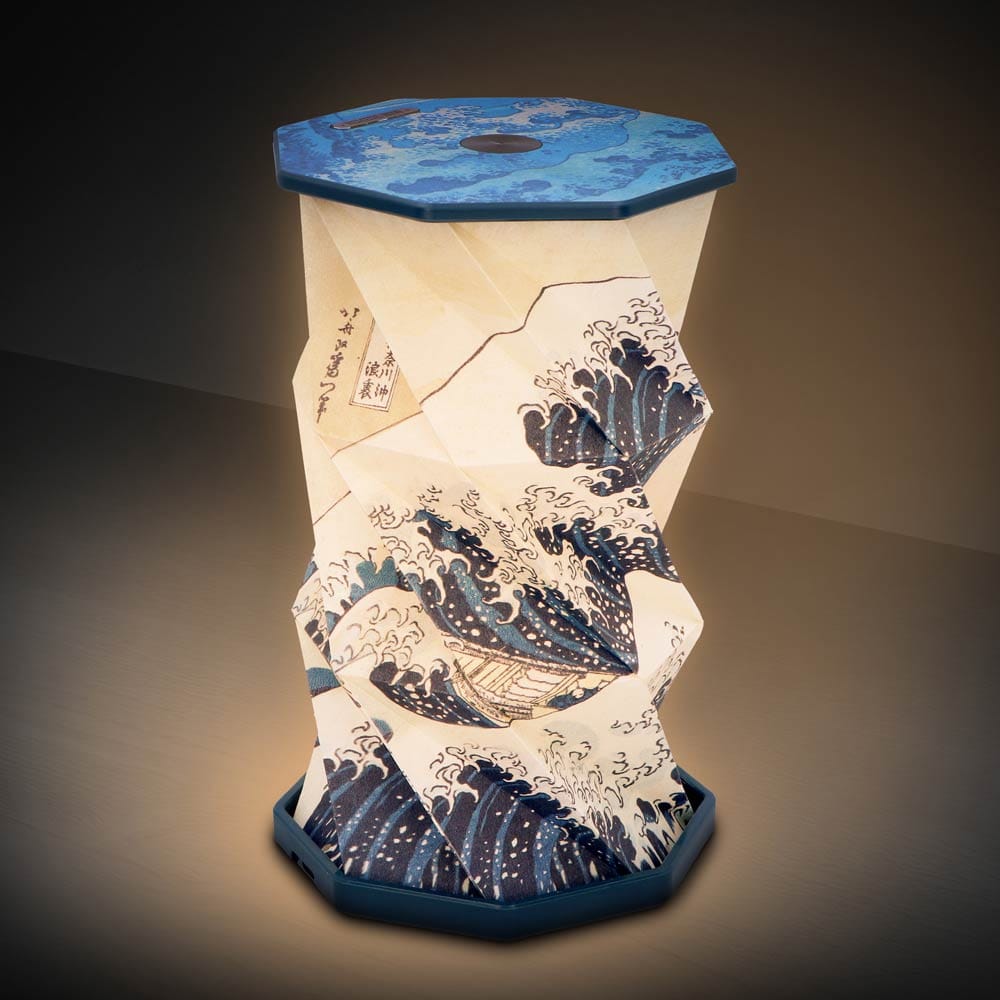 NEMESIS NOW THE GREAT WAVE OFF KANAGAWA FOLDABLE LAMP 21CM 801269159771