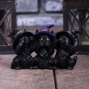 NEMESIS NOW THREE WISE BLACK CATS 11,5CM 801269142391
