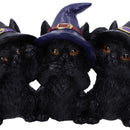 NEMESIS NOW THREE WISE BLACK CATS 11,5CM 801269142391
