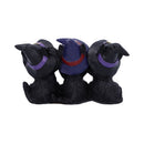 NEMESIS NOW THREE WISE BLACK CATS 11,5CM 801269142391