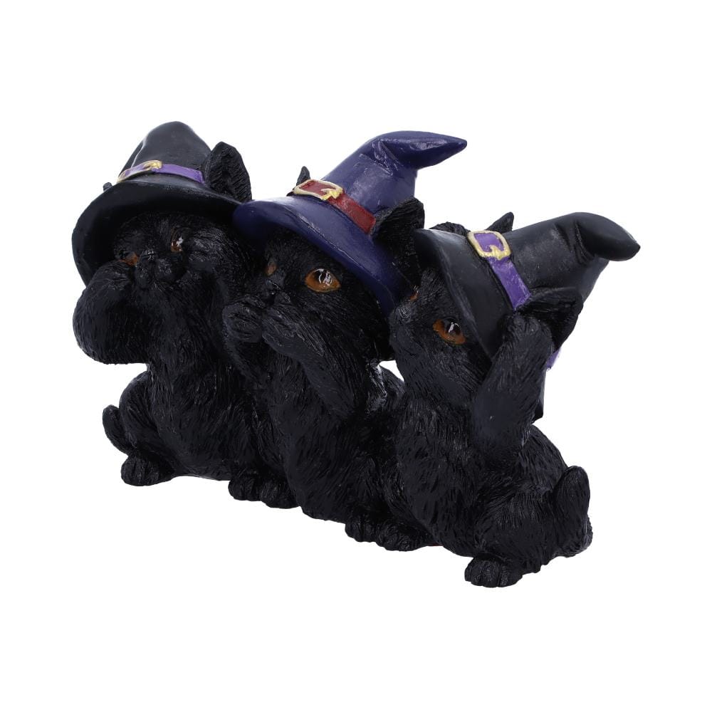 NEMESIS NOW THREE WISE BLACK CATS 11,5CM 801269142391