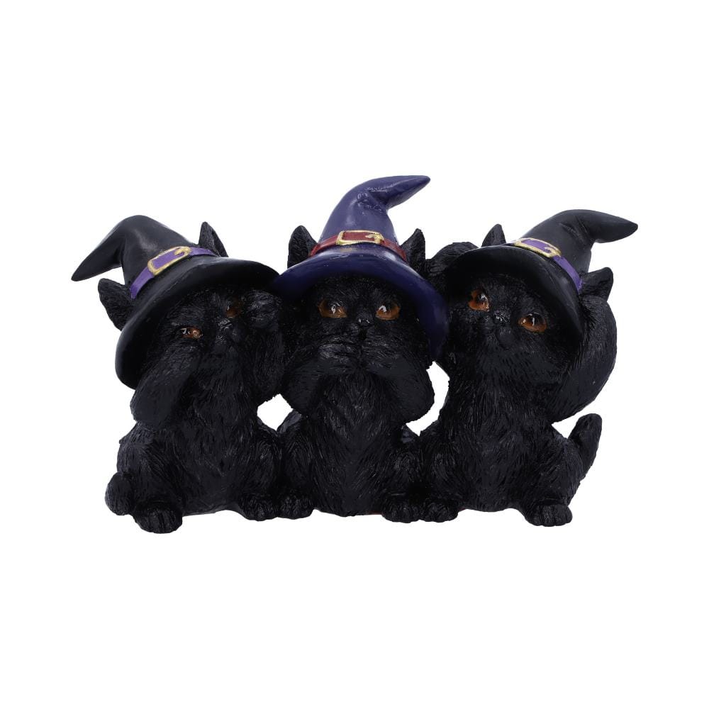 NEMESIS NOW THREE WISE BLACK CATS 11,5CM 801269142391