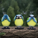 NEMESIS NOW THREE WISE BLUE TITS 8CM 801269156251