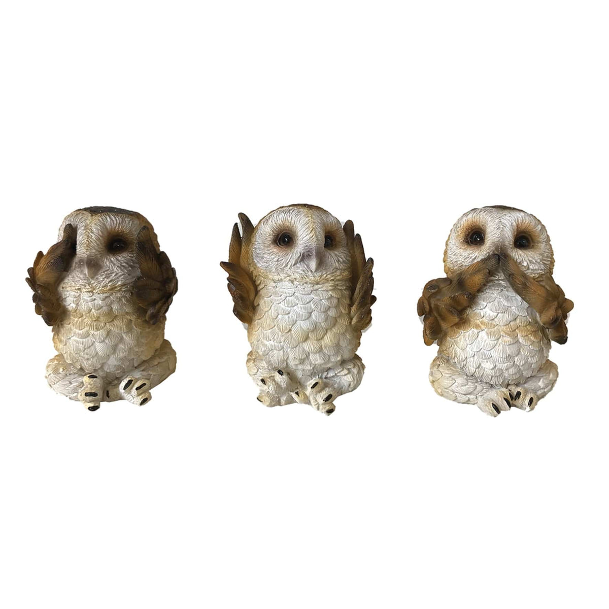 NEMESIS NOW THREE WISE BROWN OWLS 7.5CM 801269131333