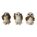 NEMESIS NOW THREE WISE BROWN OWLS 7.5CM 801269131333