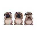 NEMESIS NOW Three Wise Pugs Figurine 801269135751