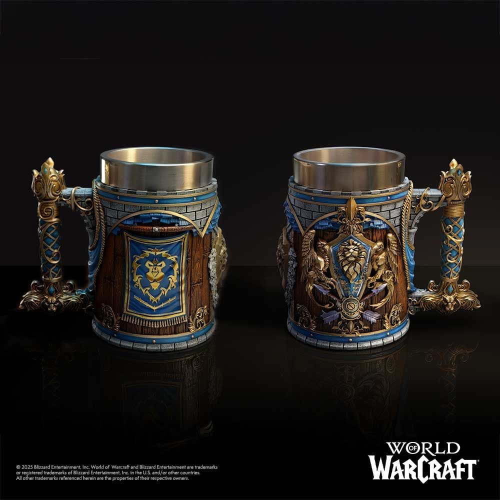 NEMESIS NOW WORLD OF WARCRAFT ALLIANCE TANKARD 16CM 801269160081