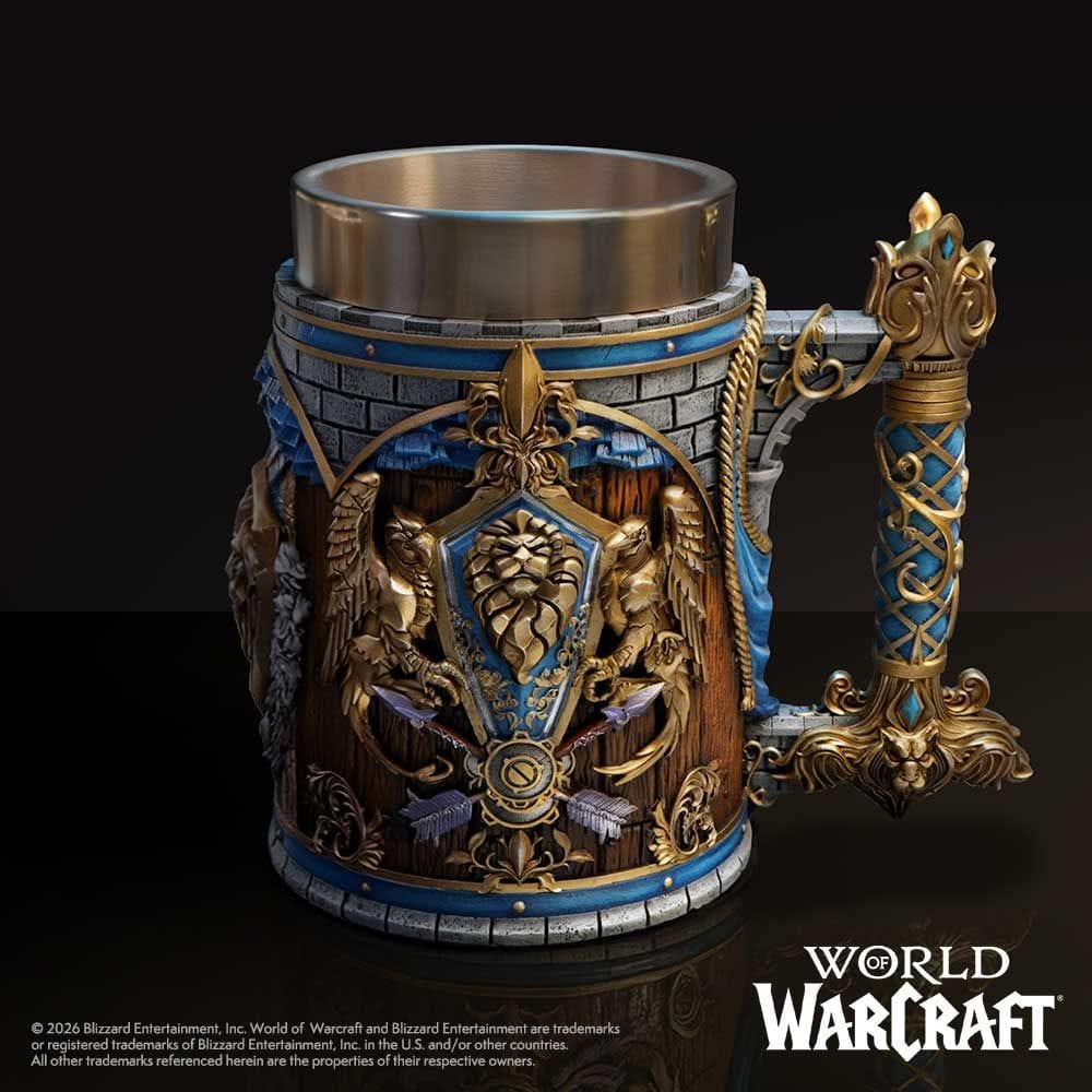 NEMESIS NOW WORLD OF WARCRAFT ALLIANCE TANKARD 16CM 801269160081
