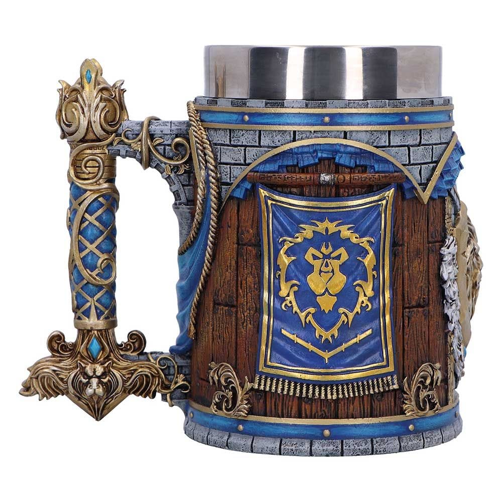 NEMESIS NOW WORLD OF WARCRAFT ALLIANCE TANKARD 16CM 801269160081