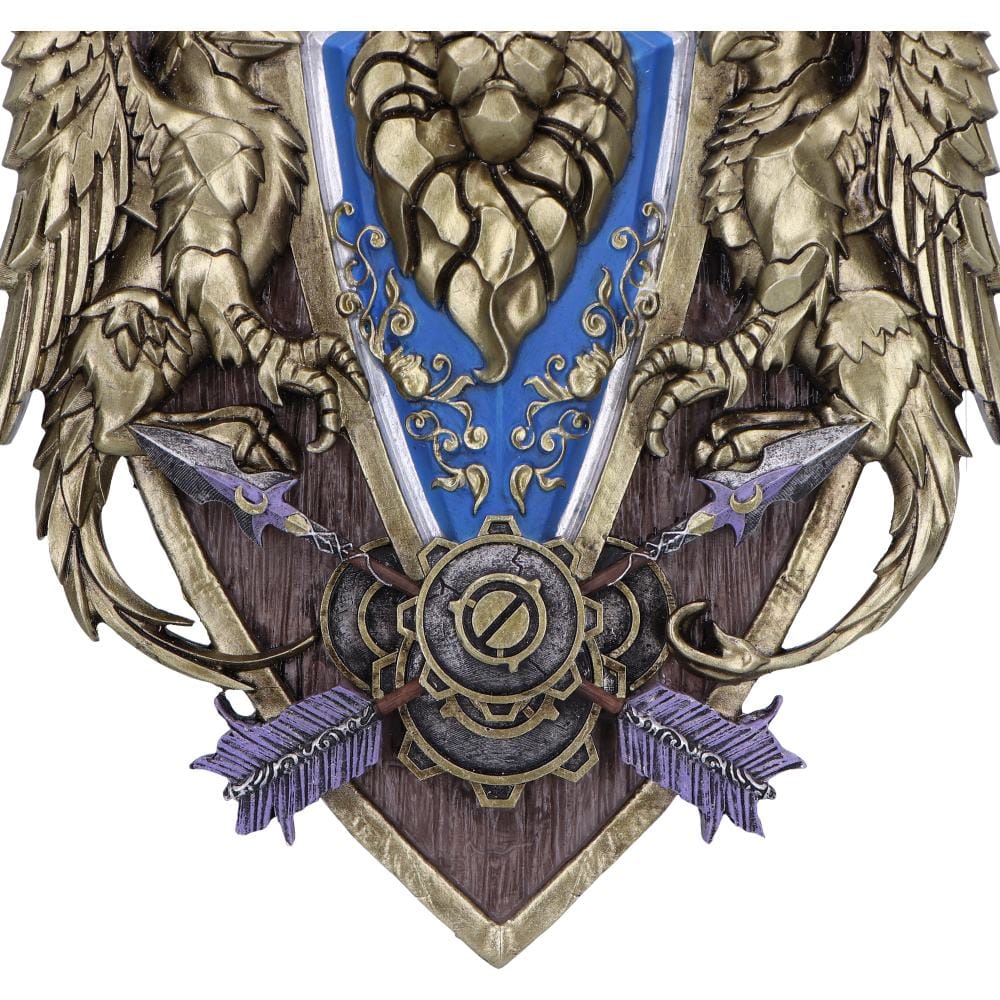 NEMESIS NOW WORLD OF WARCRAFT ALLIANCE WALL PLAQUE 801269153182