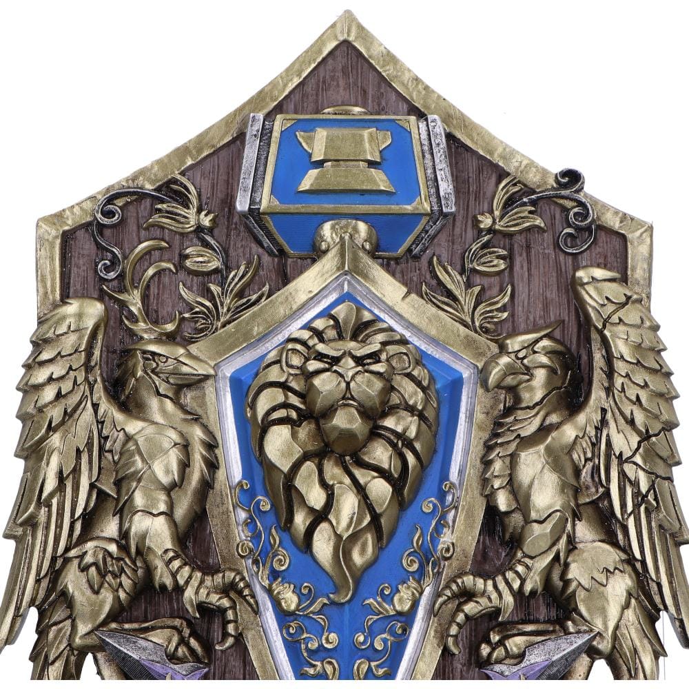 NEMESIS NOW WORLD OF WARCRAFT ALLIANCE WALL PLAQUE 801269153182