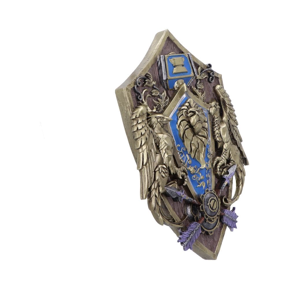 NEMESIS NOW WORLD OF WARCRAFT ALLIANCE WALL PLAQUE 801269153182