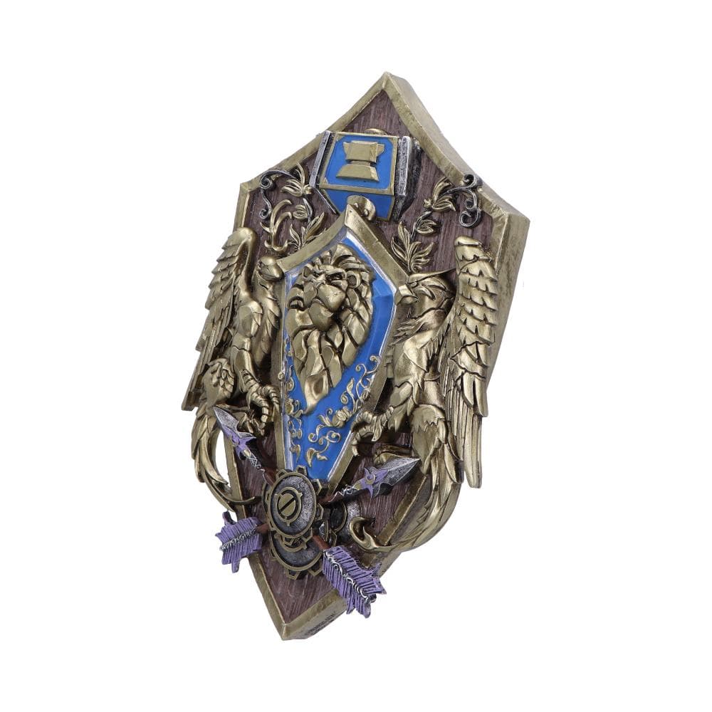 NEMESIS NOW WORLD OF WARCRAFT ALLIANCE WALL PLAQUE 801269153182