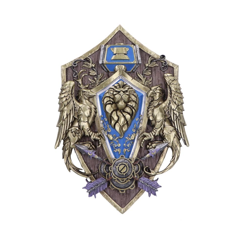 NEMESIS NOW WORLD OF WARCRAFT ALLIANCE WALL PLAQUE 801269153182