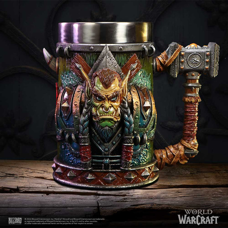 NEMESIS NOW WORLD OF WARCRAFT THRALL TANKARD 17,5CM 801269156992