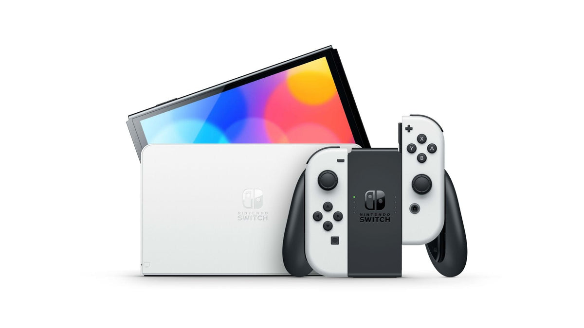 NINTENDO SWITCH CONSOLE (OLED MODEL) - MARIO KART 8 DELUXE + 12M 045496454050