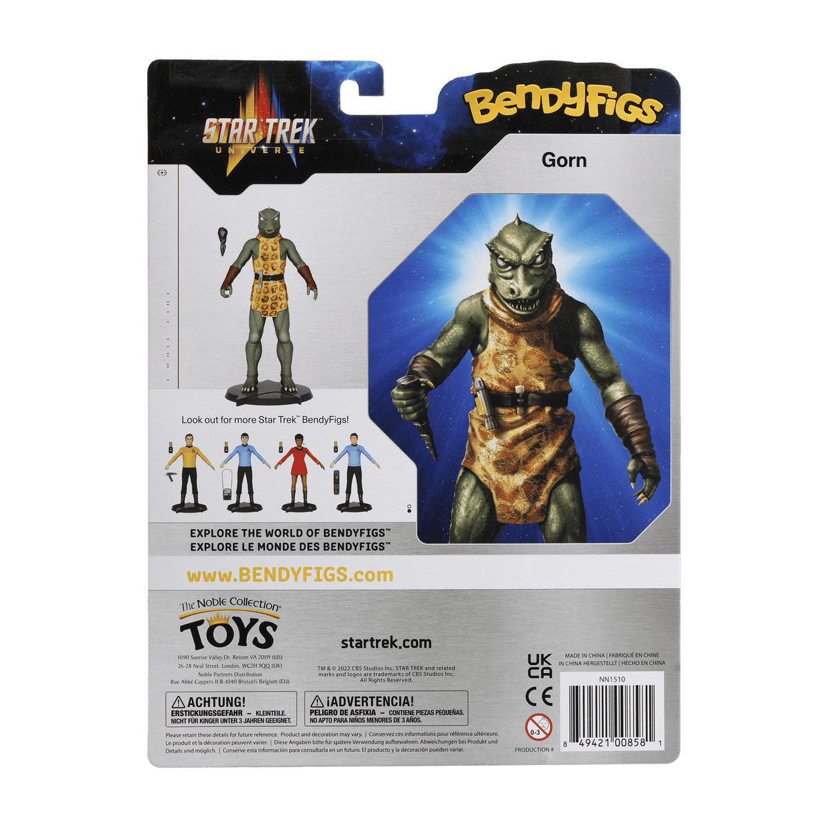 NOBLE COLLECTION - CBS - BENDYFIGS - GORN 849421008581