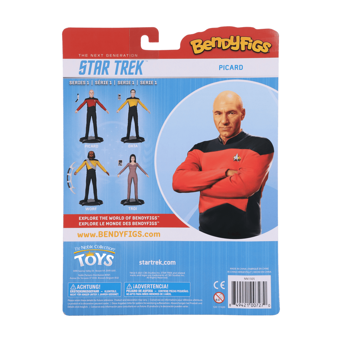 NOBLE COLLECTION - CBS - BENDYFIGS - PICARD 849421007270