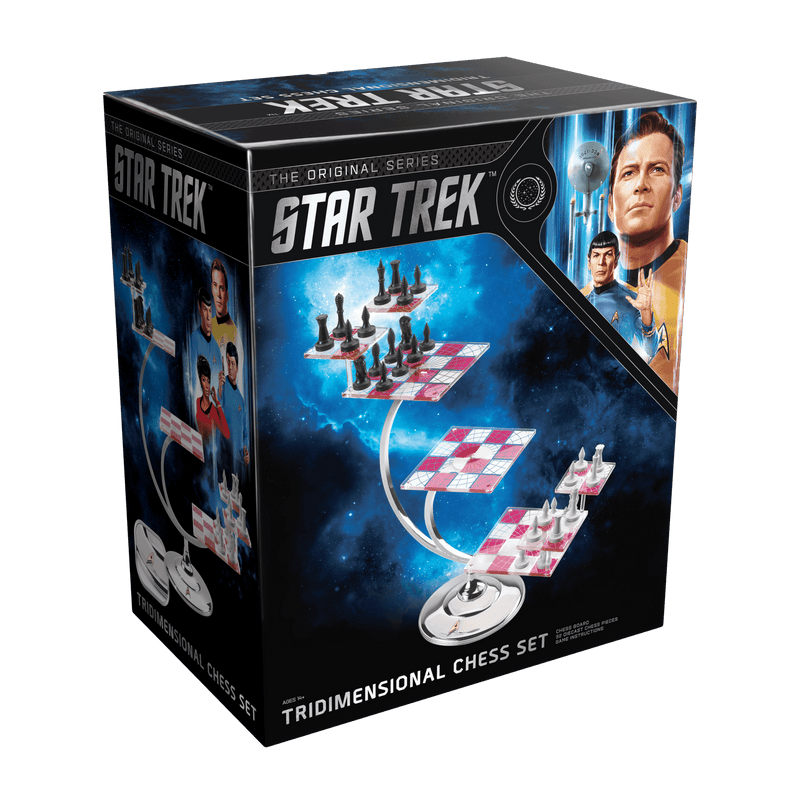 NOBLE COLLECTION - CBS - STAR TREK - TRI-DIMENSIONAL CHESS SET – igabiba