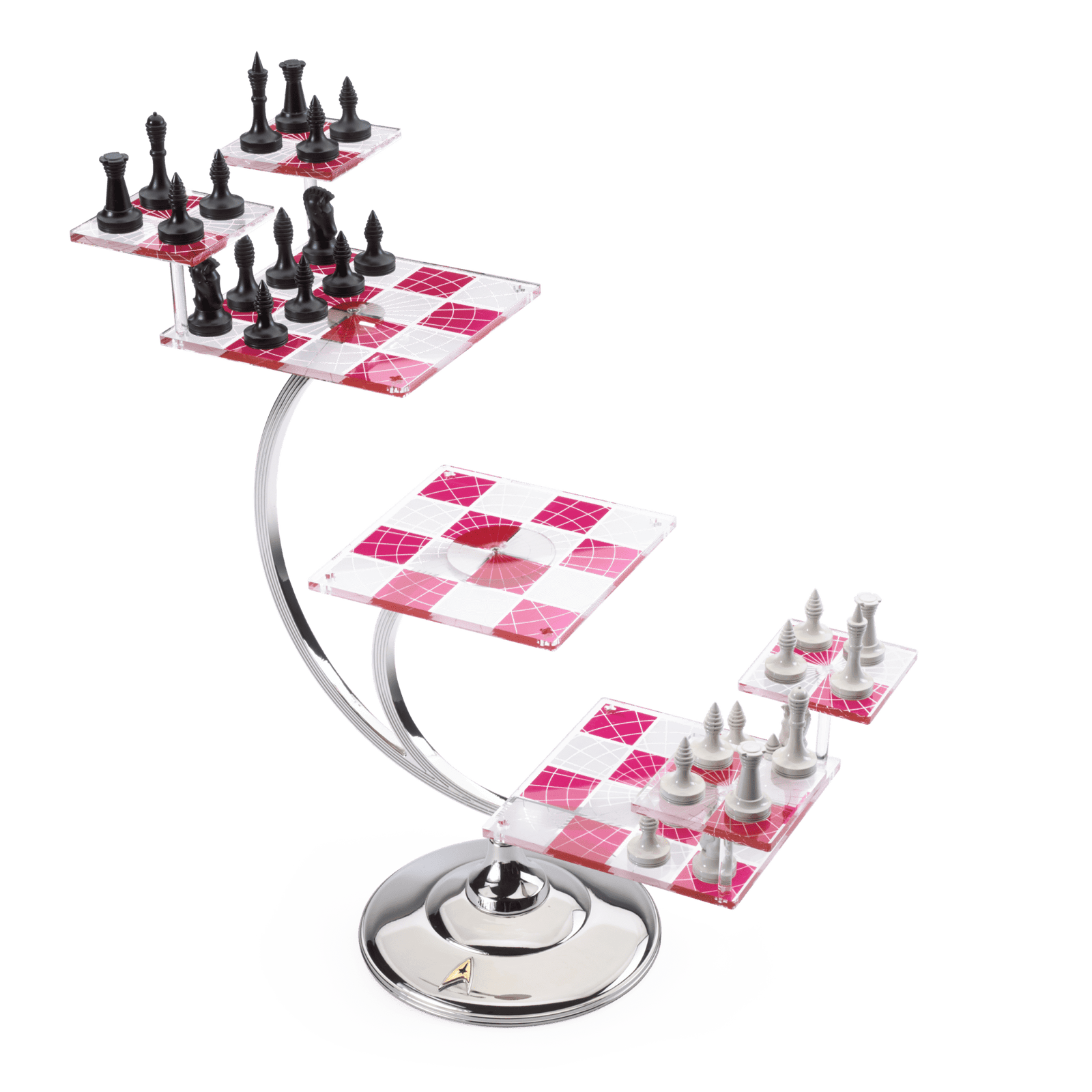 NOBLE COLLECTION - CBS - STAR TREK - TRI-DIMENSIONAL CHESS SET – igabiba