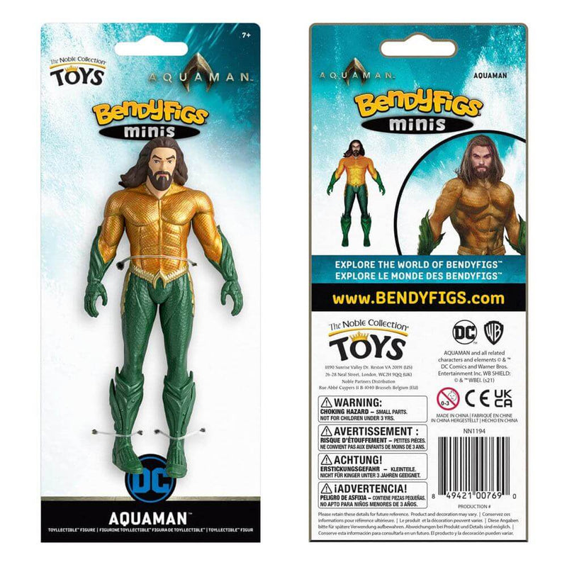 NOBLE COLLECTION DC - AQUAMAN MINI BENDYFIGS (COMIC) 849421007690