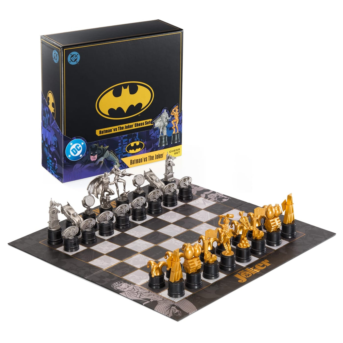 NOBLE COLLECTION - DC - BATMAN VS THE JOKER - CHESS SET 849421011864