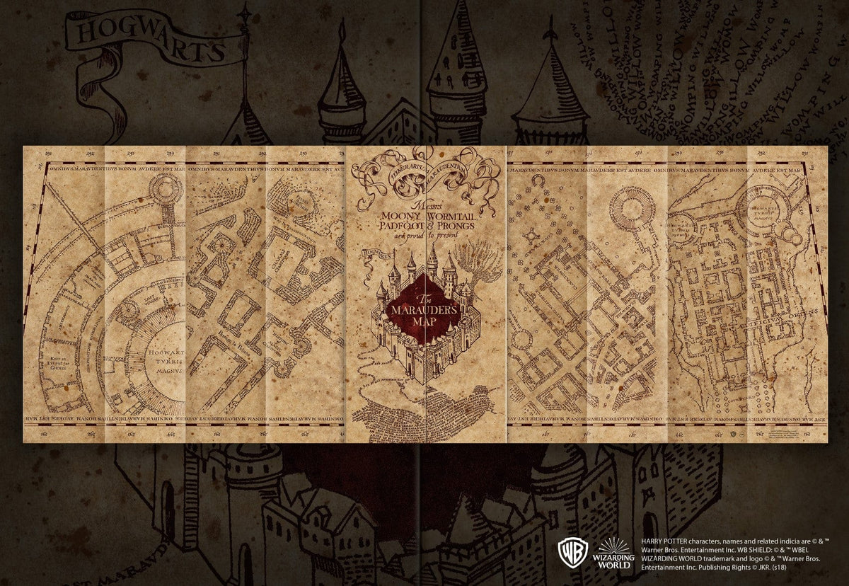 NOBLE COLLECTION Harry Potter Marauders Map 1000pc Jigsaw Puzzle 849421004491