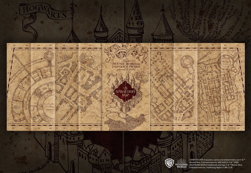 NOBLE COLLECTION Harry Potter Marauders Map 1000pc Jigsaw Puzzle 849421004491