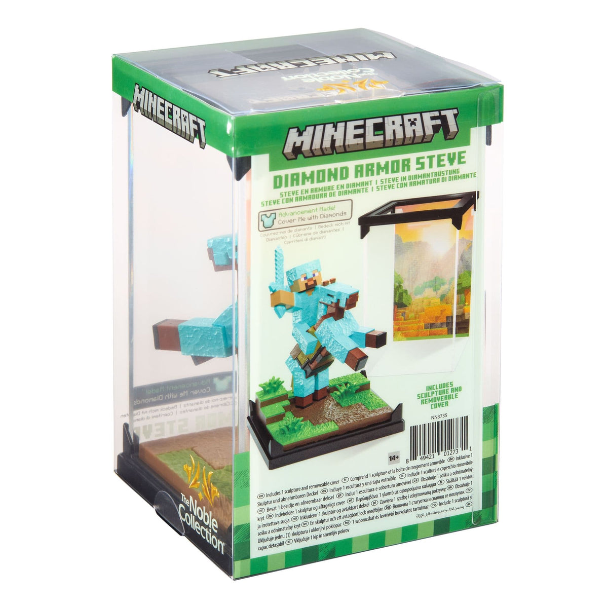 NOBLE COLLECTION - MINECRAFT - DIAMOND ARMOR STEVE AND HORSE 849421012731