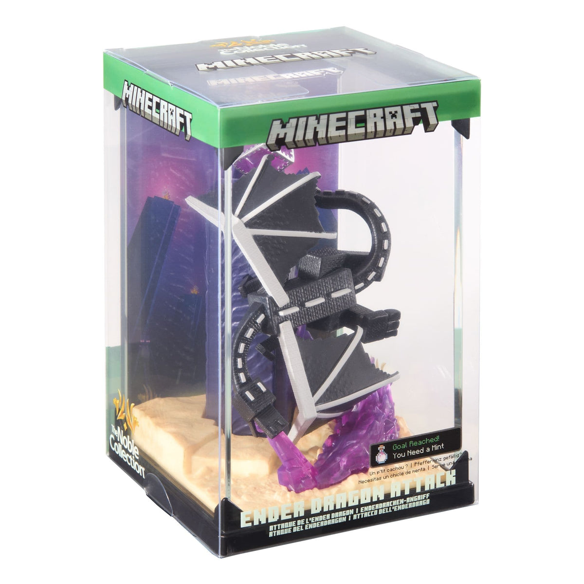NOBLE COLLECTION - MINECRAFT - ENDER DRAGON DIORAMA 849421010980