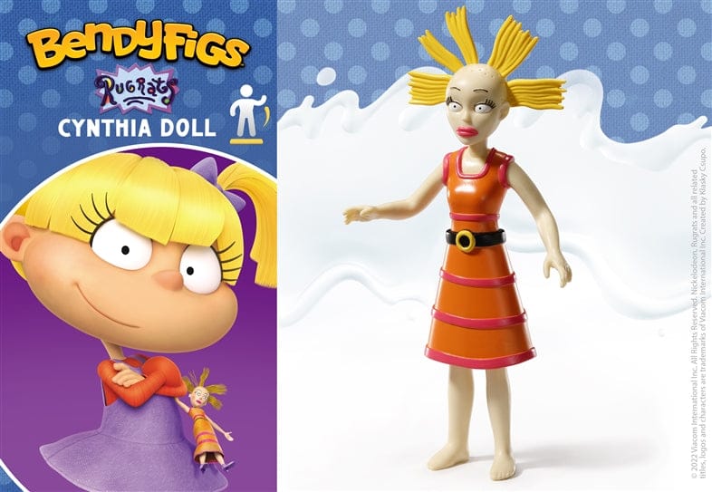 NOBLE COLLECTION - NICKELODEON - BENDYFIGS - CYNTHIA DOLL 849421008628
