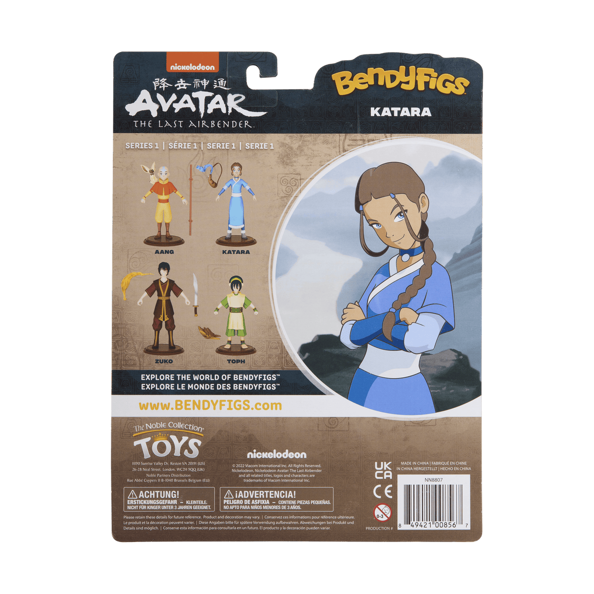 NOBLE COLLECTION - NICKELODEON - BENDYFIGS - KATARA 849421008567