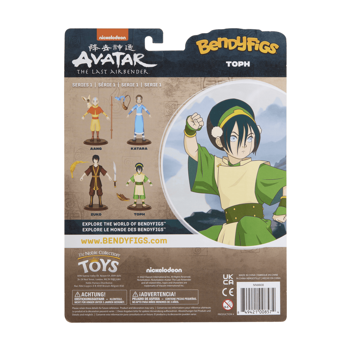 NOBLE COLLECTION - NICKELODEON - BENDYFIGS - TOPH 849421008574
