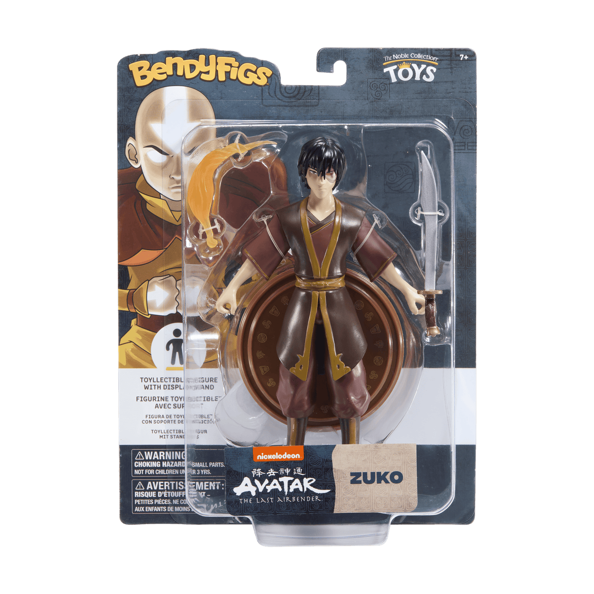 NOBLE COLLECTION - NICKELODEON - BENDYFIGS - ZUKO 849421008550
