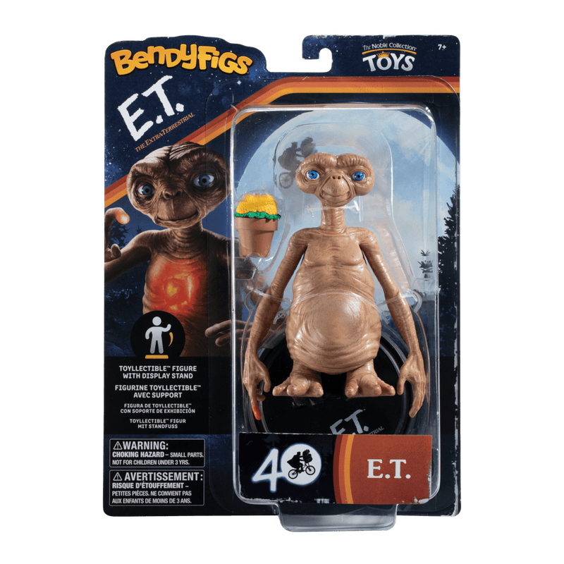 NOBLE COLLECTION - UNIVERSAL - E.T. - THE EXTRA-TERRESTRIAL BENDYFIG 849421007942