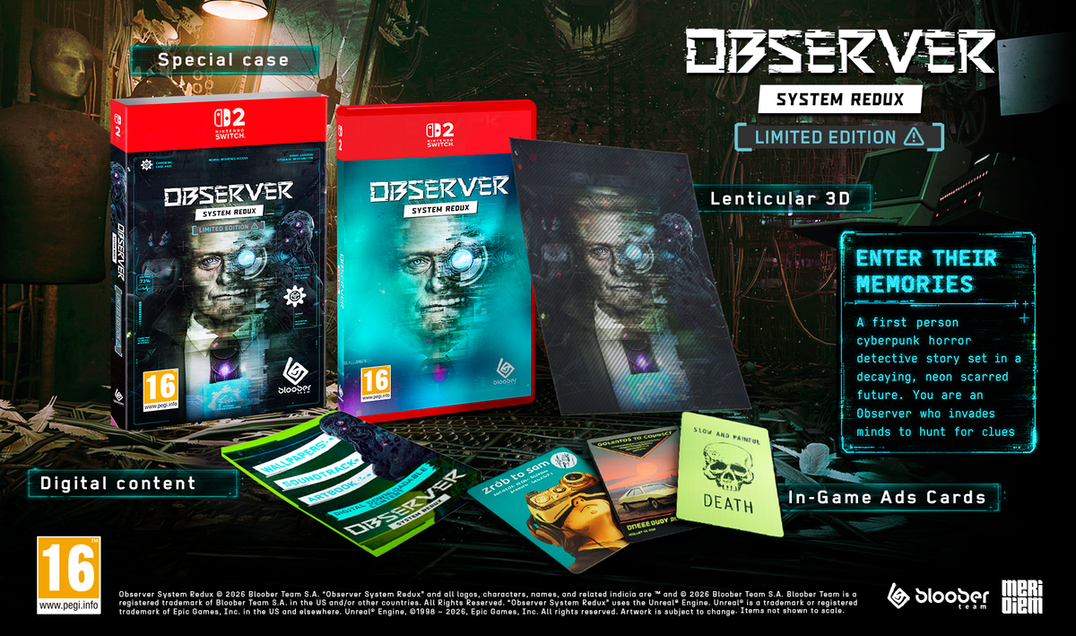 Observer: System Redux - Limited Edition (Nintendo Switch 2) 8436622261178