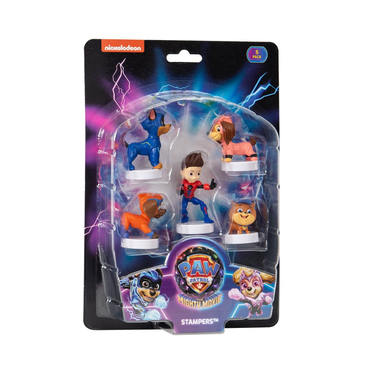 P.M.I. PAW PATROL: THE MIGHTY MOVIE - STAMPERS 5 PACK [ASSORTED] (S2) 7290117585726