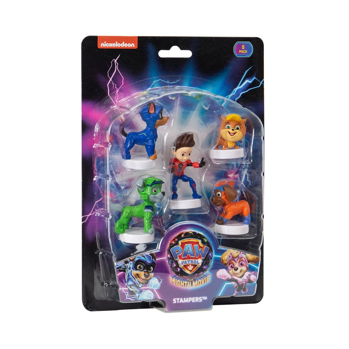 P.M.I. PAW PATROL: THE MIGHTY MOVIE - STAMPERS 5 PACK [ASSORTED] (S2) 7290117585726