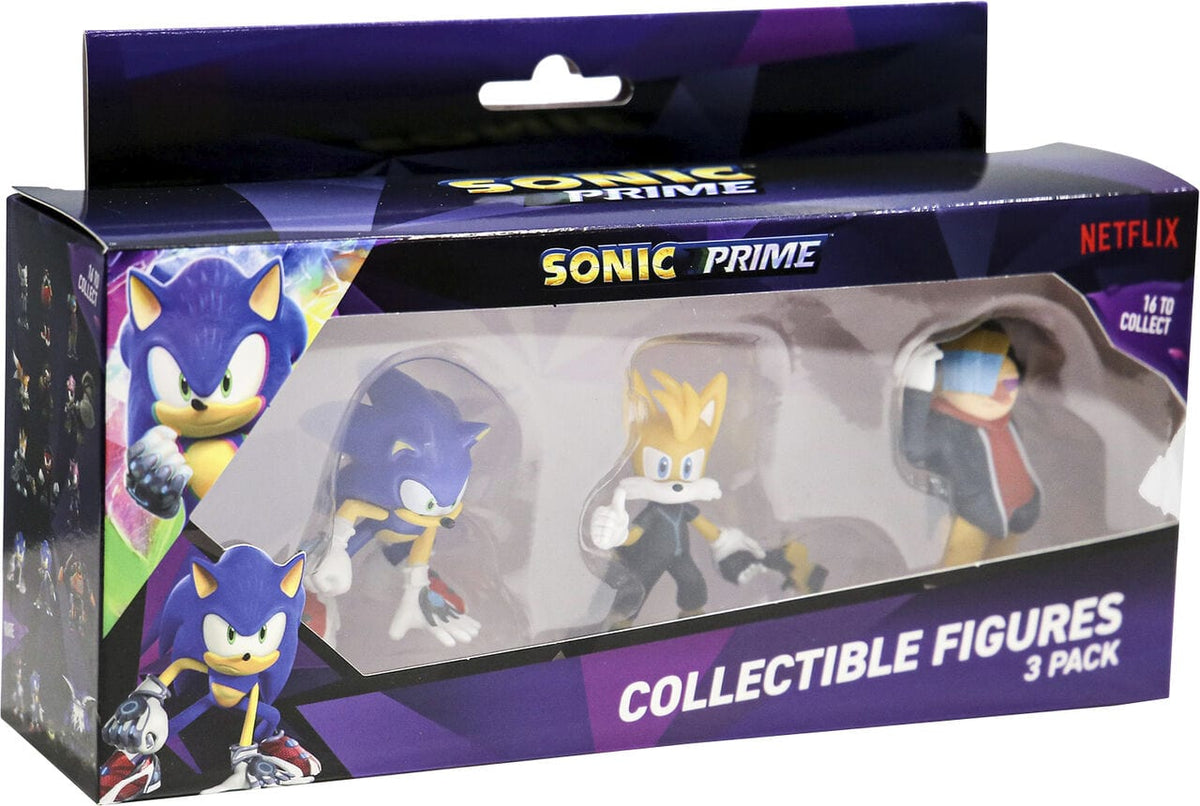 P.M.I. SONIC PRIME- 3 PACK STAMPER FIGURES [ASSORTED] (S1) 7290117585634