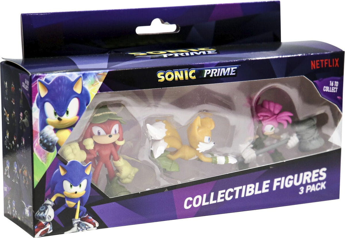 P.M.I. SONIC PRIME- 3 PACK STAMPER FIGURES [ASSORTED] (S1) 7290117585634
