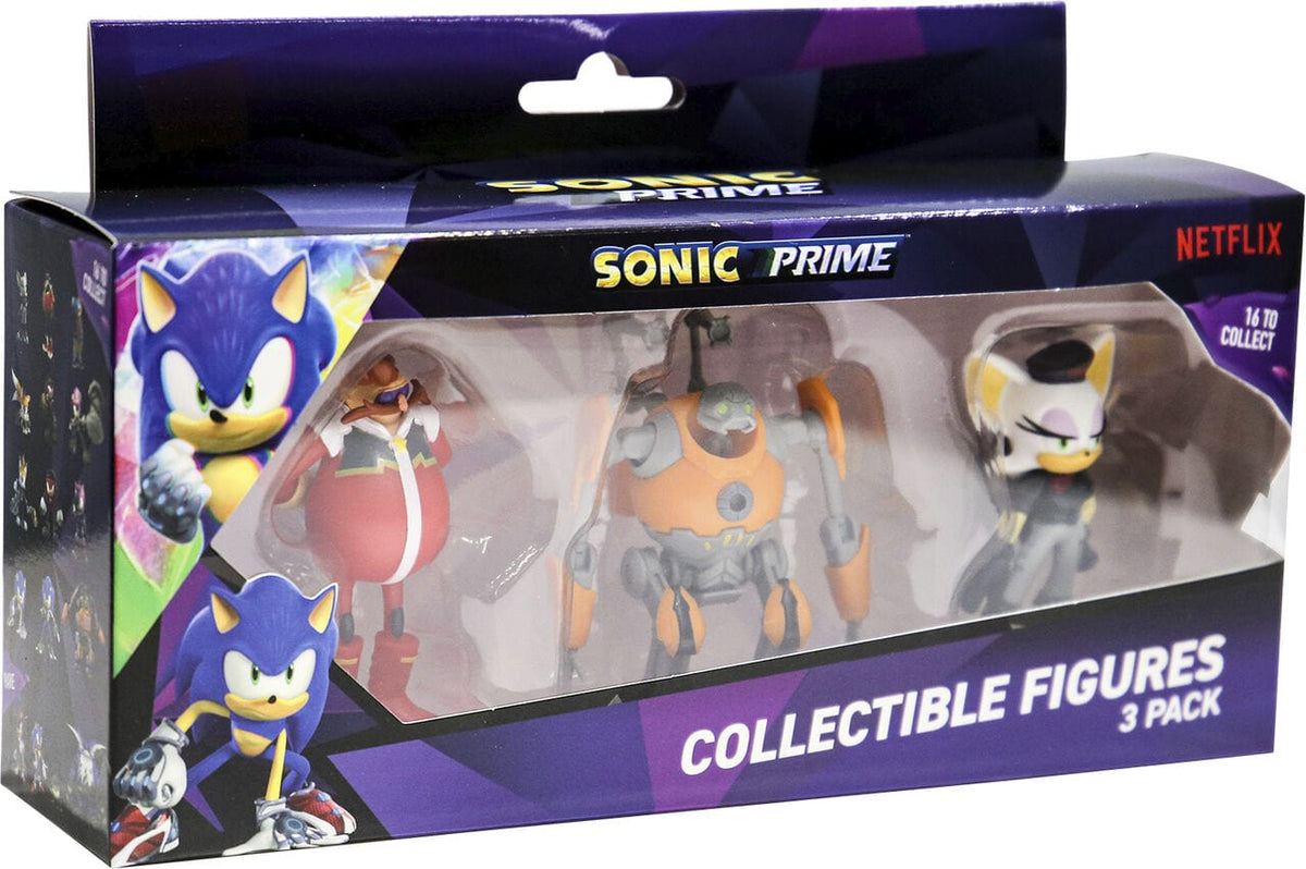 P.M.I. SONIC PRIME- 3 PACK STAMPER FIGURES [ASSORTED] (S1) 7290117585634