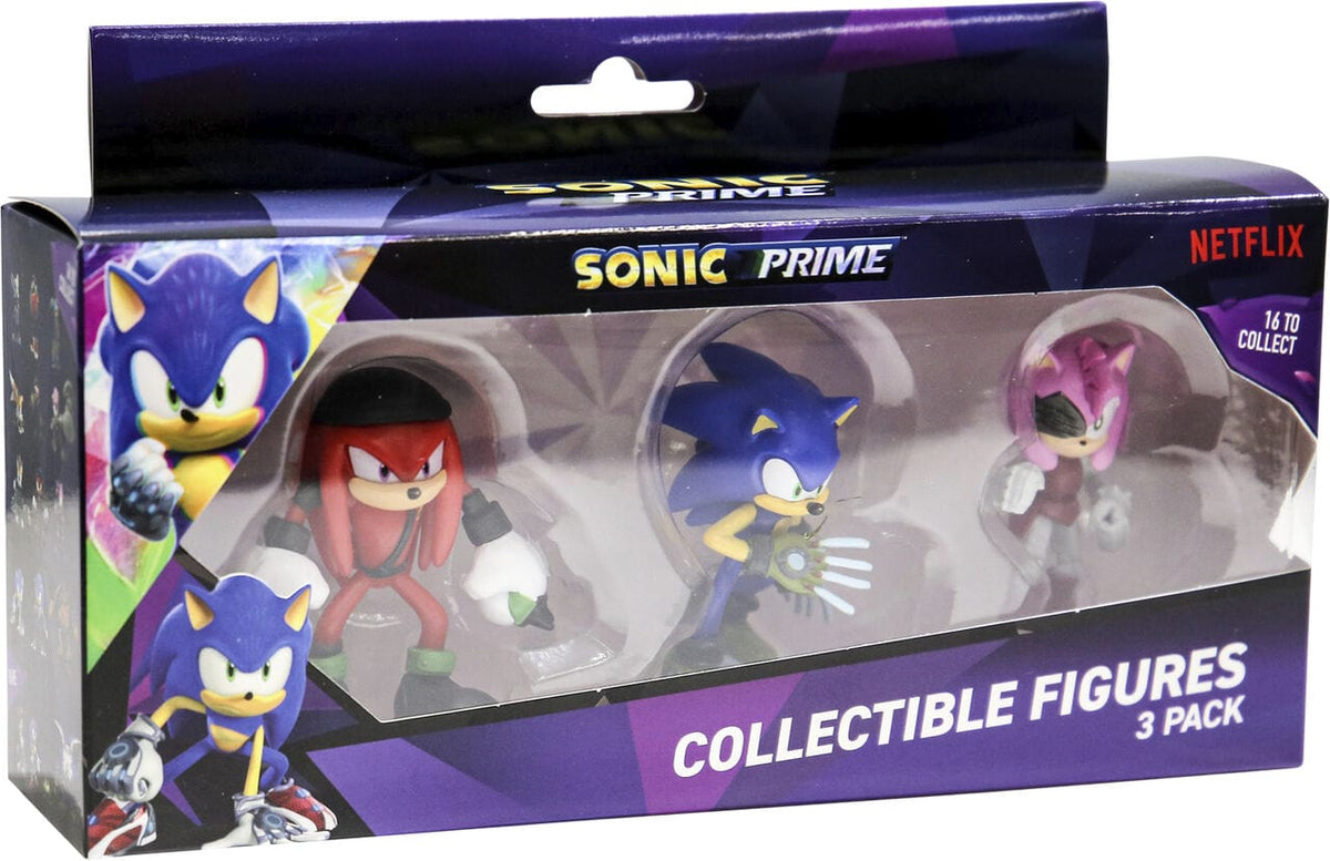 P.M.I. SONIC PRIME- 3 PACK STAMPER FIGURES [ASSORTED] (S1) 7290117585634